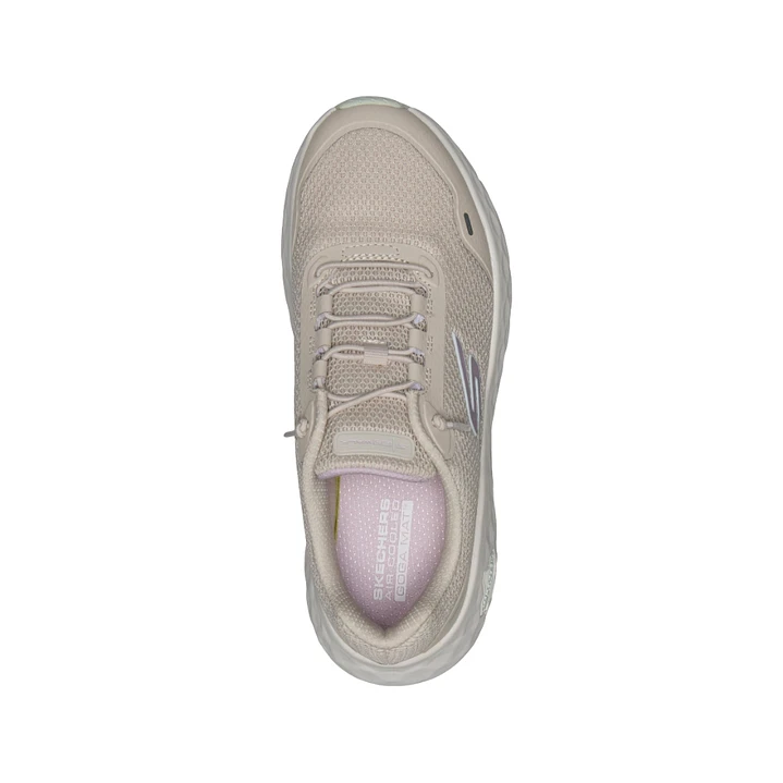 Tenis Skechers Gowalkmaxcushioningflex Mujer-Beige 5