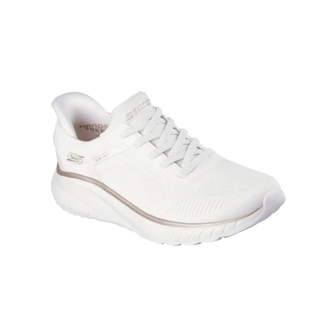 Tenis Skechers Bobssquadchaos-Currentmuse Mujer-Blanco/Oro 4