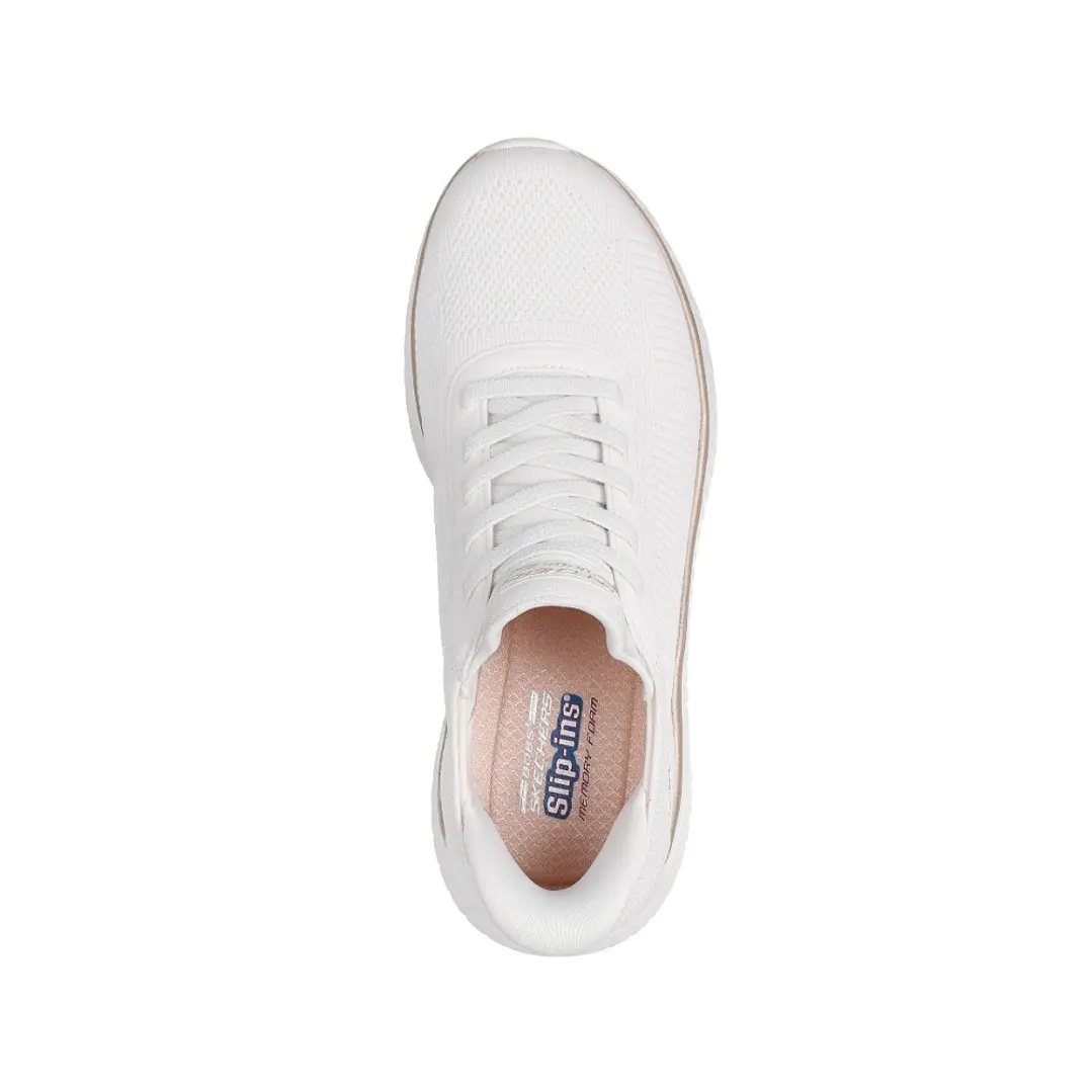 Tenis Skechers Bobssquadchaos-Currentmuse Mujer-Blanco/Oro 5
