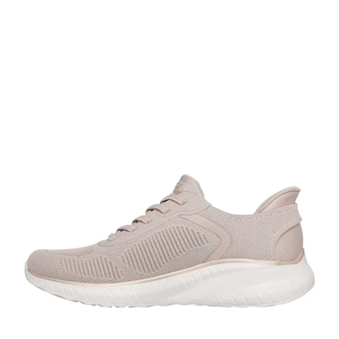 Tenis Skechers Bobssquadchaos-Currentmuse Mujer-Beige/Oro 3