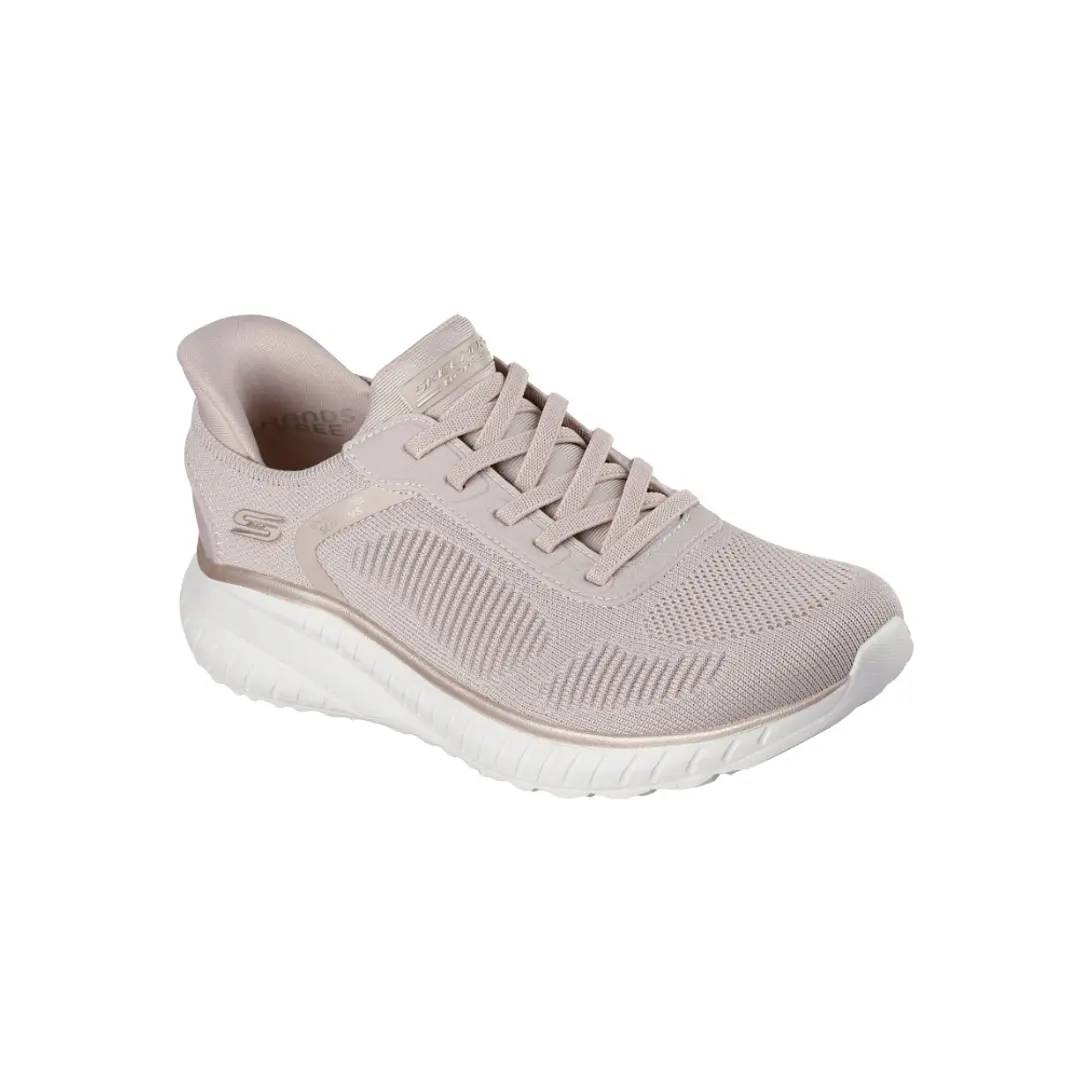 Tenis Skechers Bobssquadchaos-Currentmuse Mujer-Beige/Oro 4