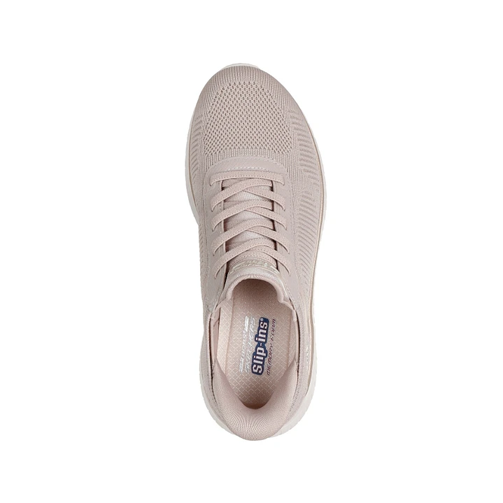 Tenis Skechers Bobssquadchaos-Currentmuse Mujer-Beige/Oro 5