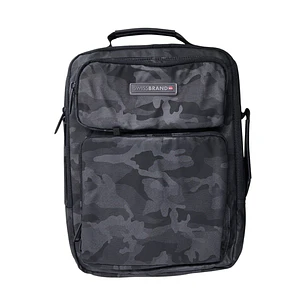 Morral Swissbrand Hanover-Negro/gris Camuflado