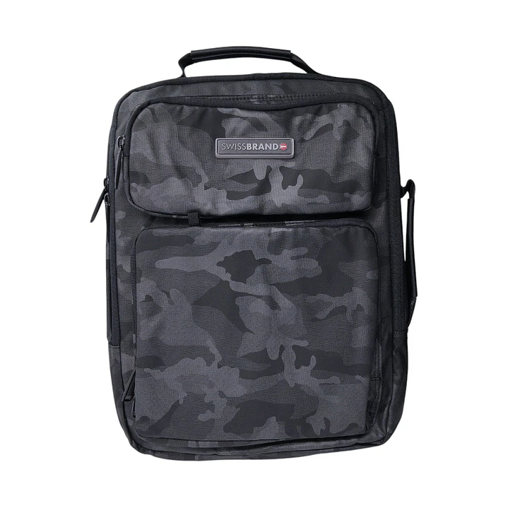 Morral Swissbrand Hanover-Negro/gris Camuflado 1