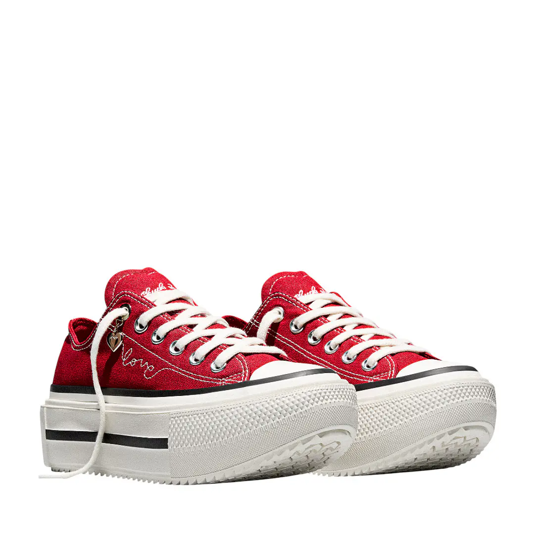 Tenis Converse Ctas Lift Double Stack Mujer-Rojo 4