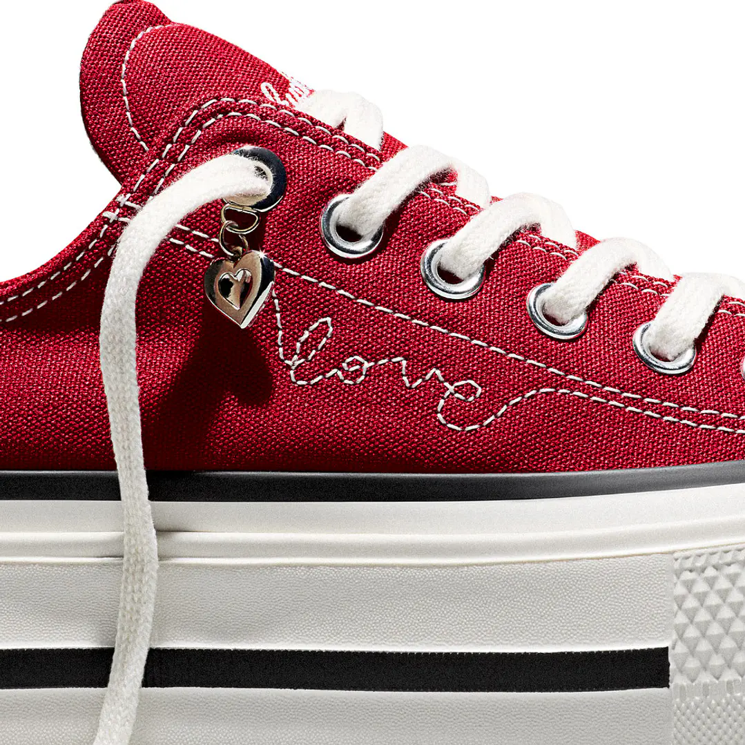 Tenis Converse Ctas Lift Double Stack Mujer-Rojo 7