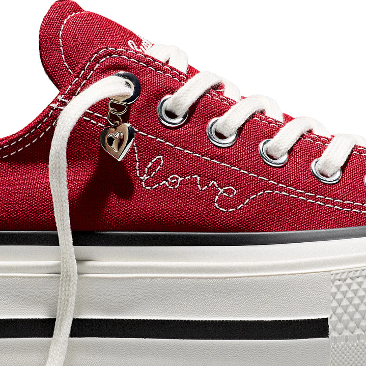 Tenis Converse Ctas Lift Double Stack Mujer-Rojo 7