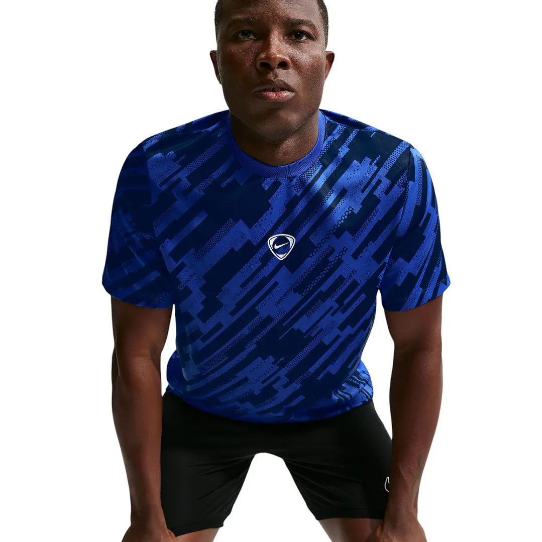 Camiseta Nike M Df Acd Ss Top Aop Hombre-Azul 1