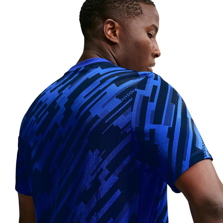 Camiseta Nike M Df Acd Ss Top Aop Hombre-Azul 2