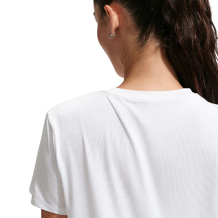 Camiseta Nike W One Classic Df Ss Top Mujer-Blanco 2