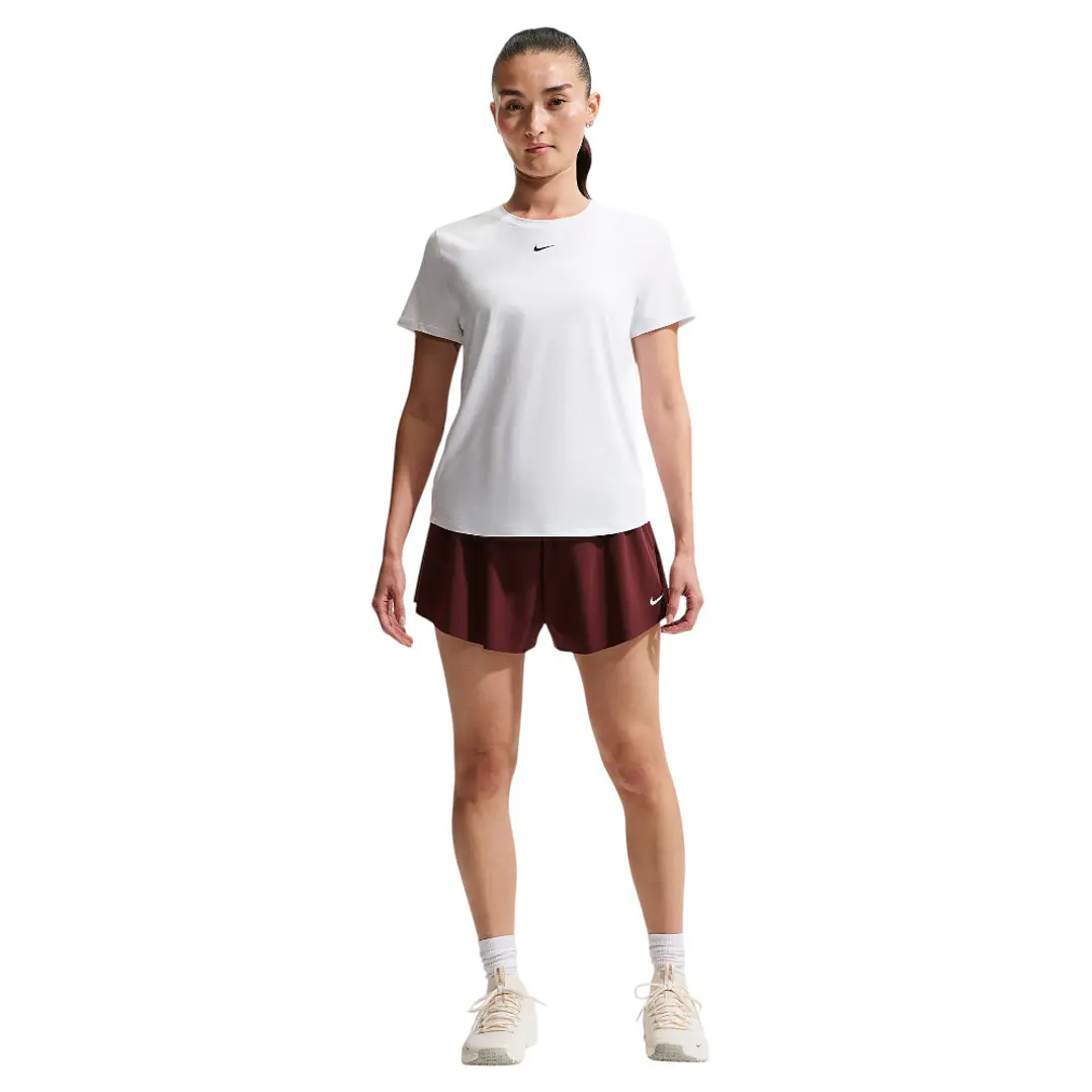Camiseta Nike W One Classic Df Ss Top Mujer-Blanco 3