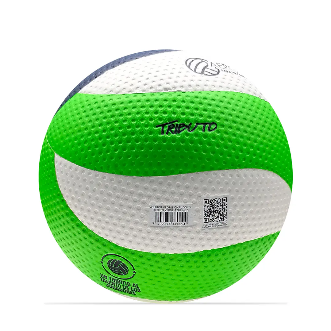 Balon Voleibol Profesional Golty Tributo No.5-Verde 4