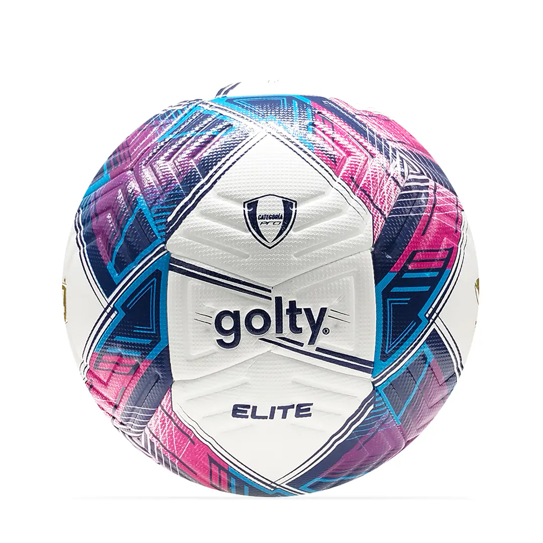 Balon De Futbol Pro Golty Elite Dualtech No.4-Azul/Fucsia 1