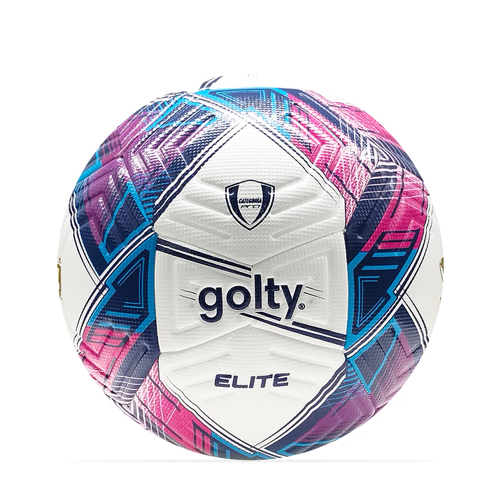 Balon De Futbol Pro Golty Elite Dualtech No.4-Azul/Fucsia 1