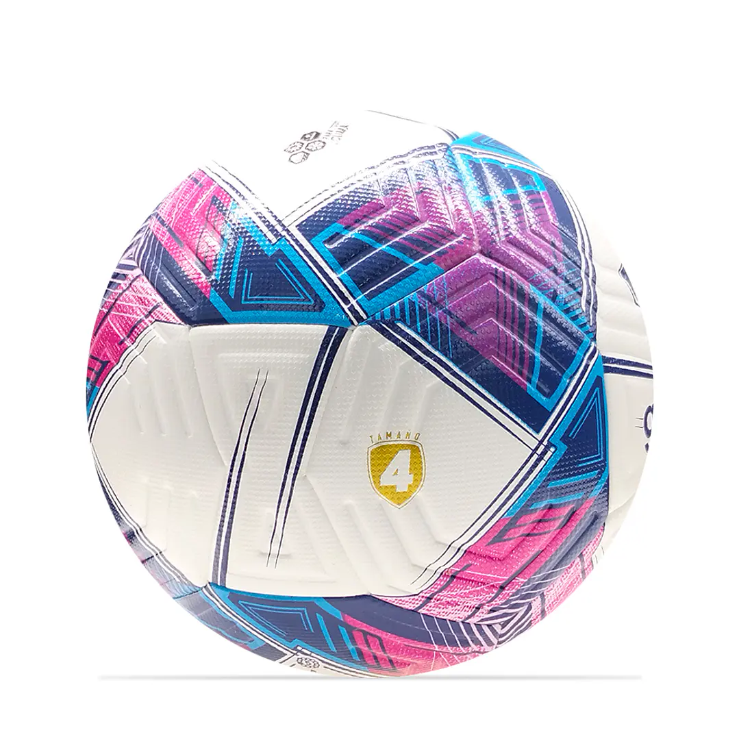 Balon De Futbol Pro Golty Elite Dualtech No.4-Azul/Fucsia 3