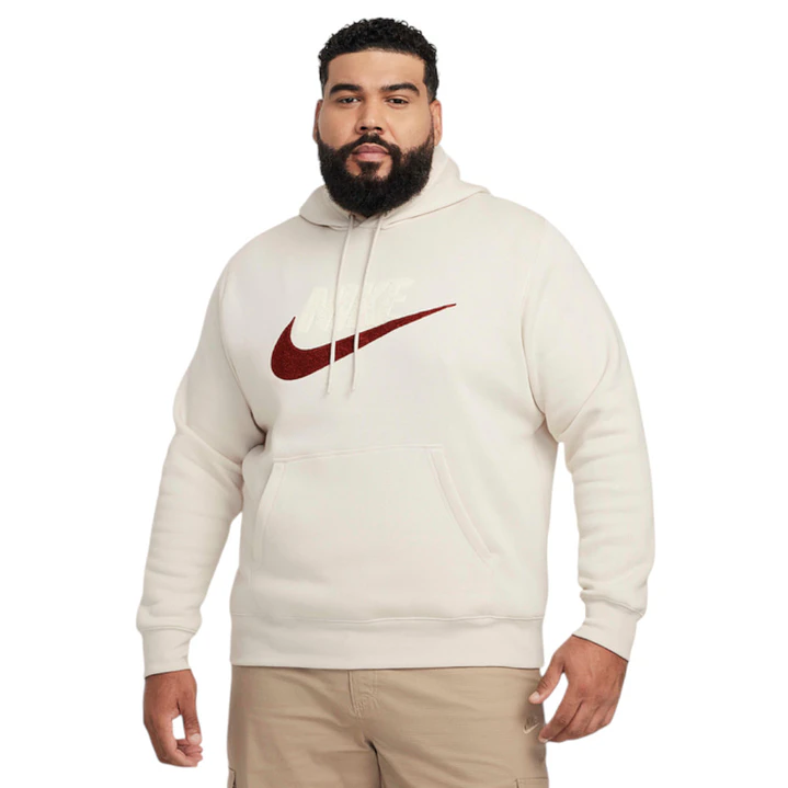 Hoodie Nike Club Brushed Back Chenille Futura-Blanco 1