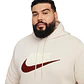 Hoodie Nike Club Brushed Back Chenille Futura-Blanco - Miniatura 3