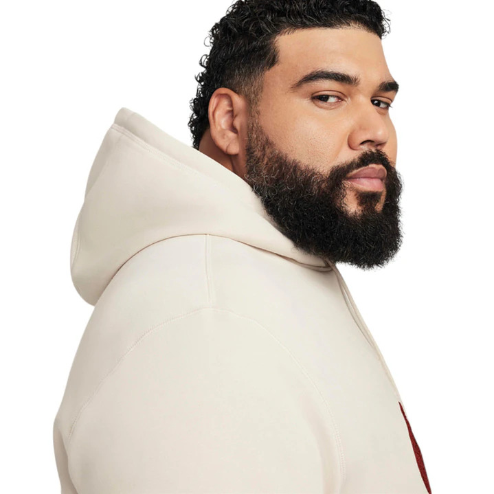 Hoodie Nike Club Brushed Back Chenille Futura-Blanco 4
