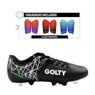 Guayos Golty Pro Spectrum Caucho-Negro/Blanco