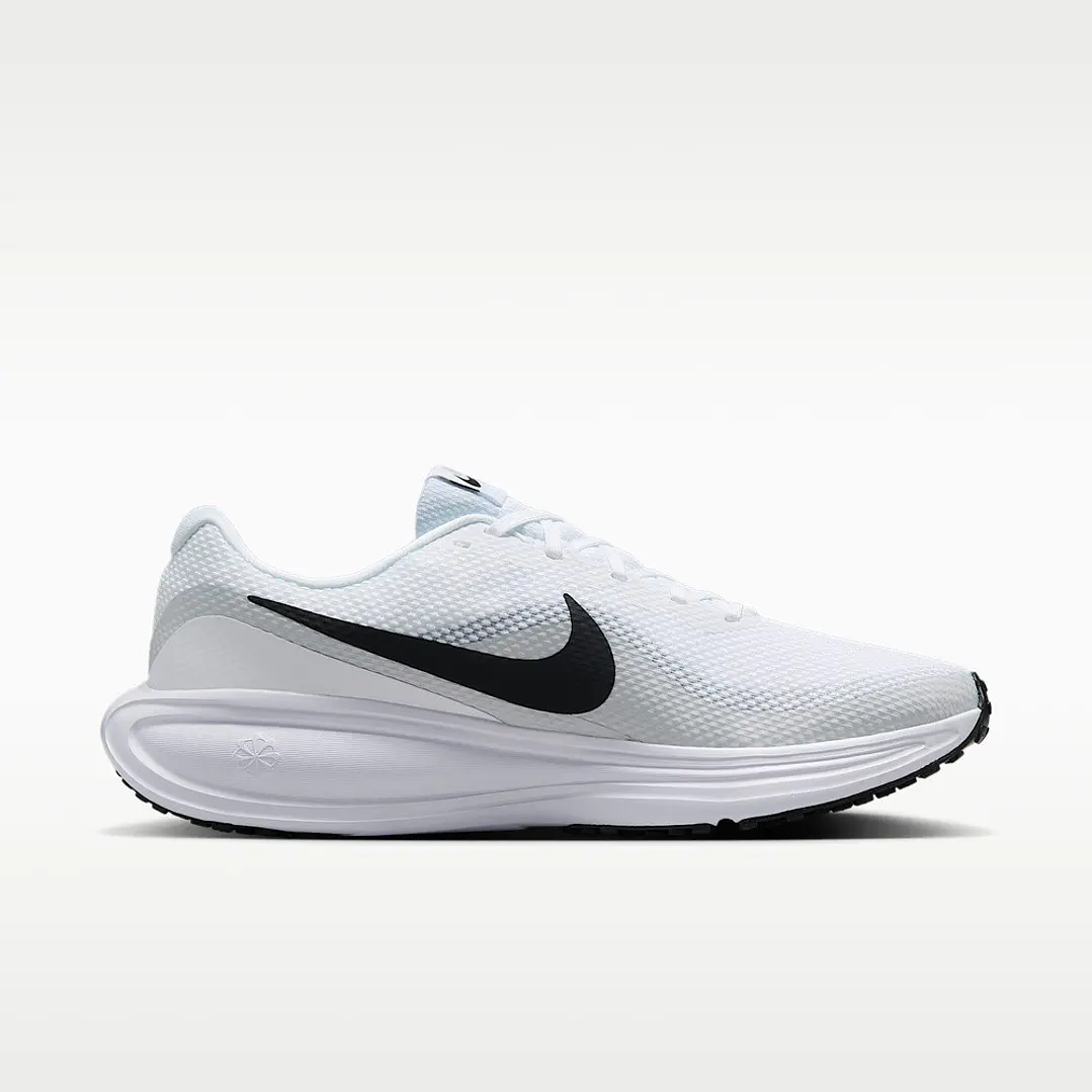 Tenis Nike Revolution 8 Hombre-Blanco/Negro 3