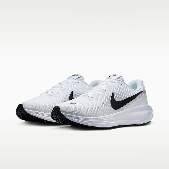Tenis Nike Revolution 8 Hombre-Blanco/Negro 4