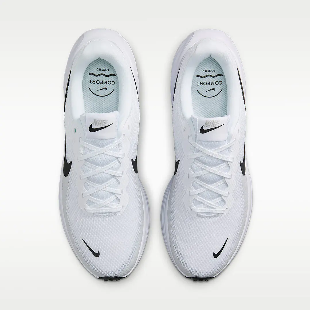 Tenis Nike Revolution 8 Hombre-Blanco/Negro 5