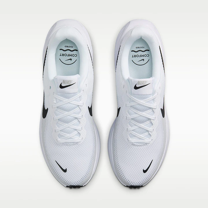 Tenis Nike Revolution 8 Hombre-Blanco/Negro 5