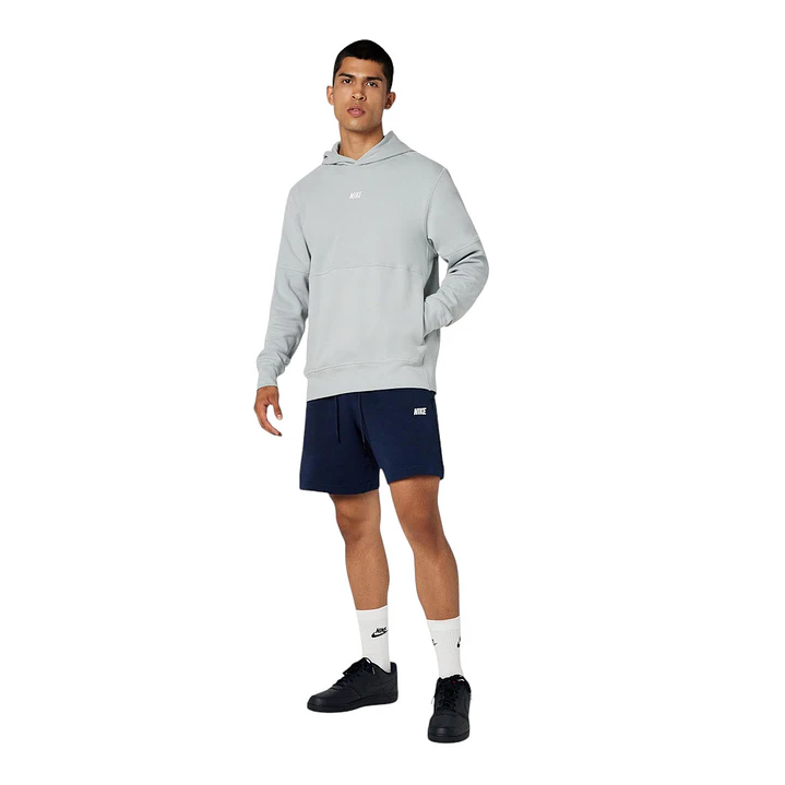 Hoodie Nike Club Varsity Hombre-Gris 5