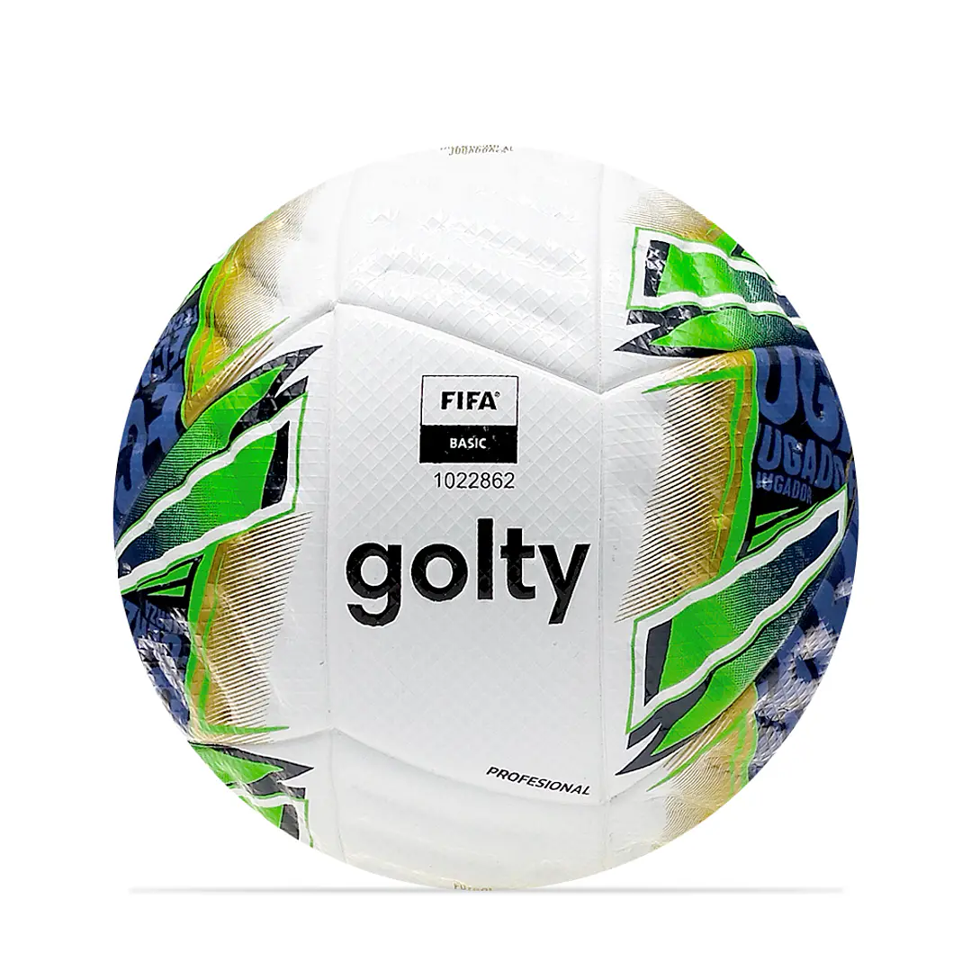 Balon De Futbol Profesional Sala Golty Thermobonded-Blanco 1