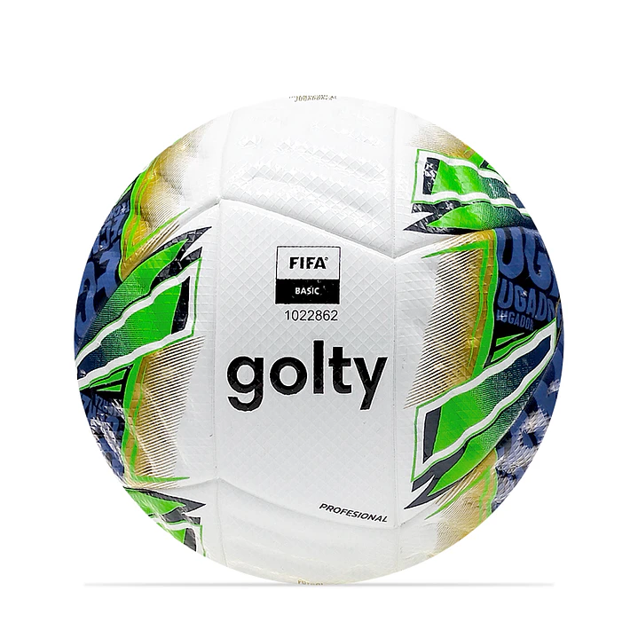 Balon De Futbol Profesional Sala Golty Thermobonded-Blanco 1