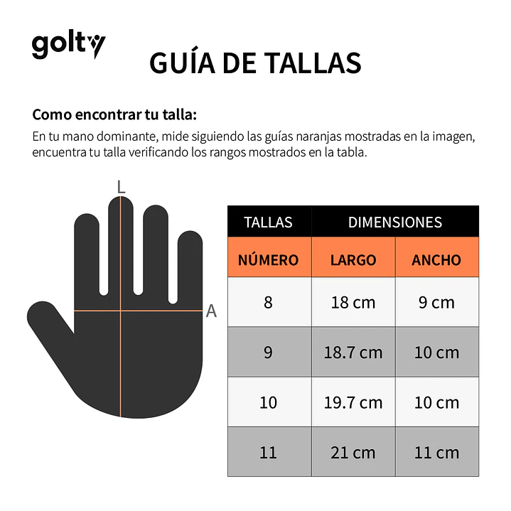 Guante Profesional Golty Tributo Hombre-Azul 5