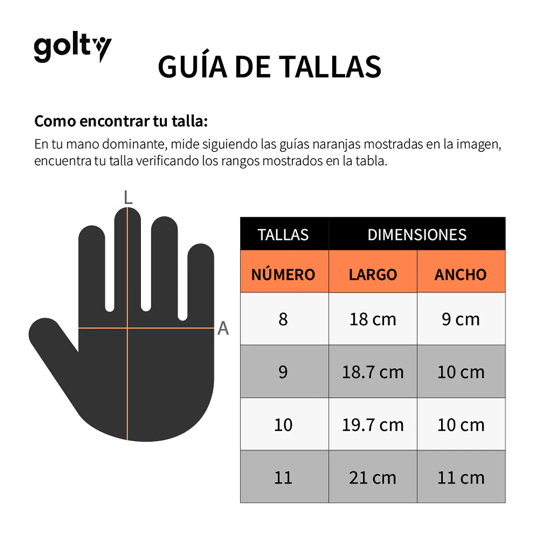 Guante Competencia Golty Tributo Hombre-Azul 5