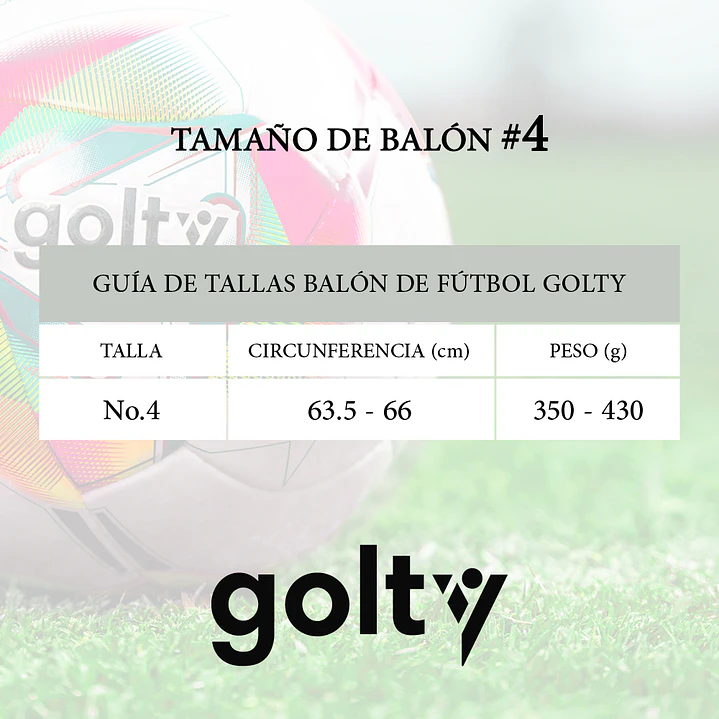 Balon De Futbol Pro Golty Tributo Thermob No 4-Multicolor 6