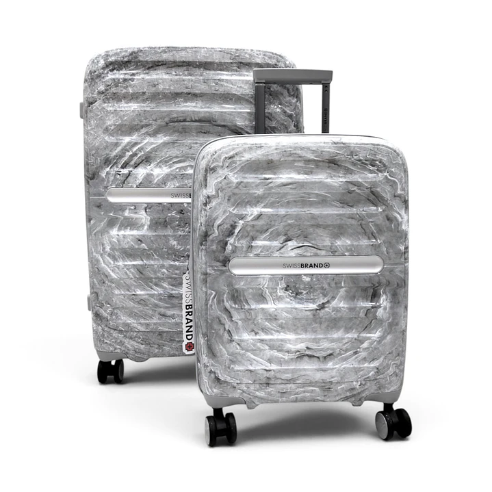 Set De 2 Maletas Swissbrand Marble-Gris 1