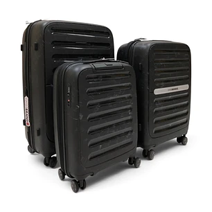 Set De 3 Maletas Swissbrand Marble-Negro