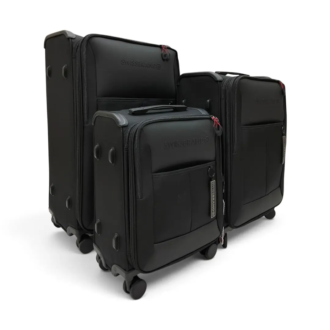 Set De 3 Maletas Swissbrand Aura-Negro 1