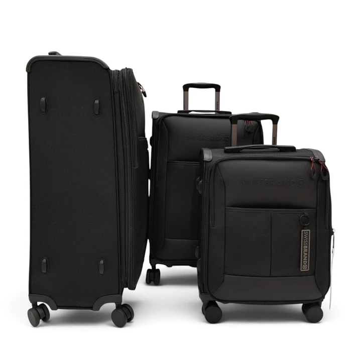 Set De 3 Maletas Swissbrand Aura-Negro 3