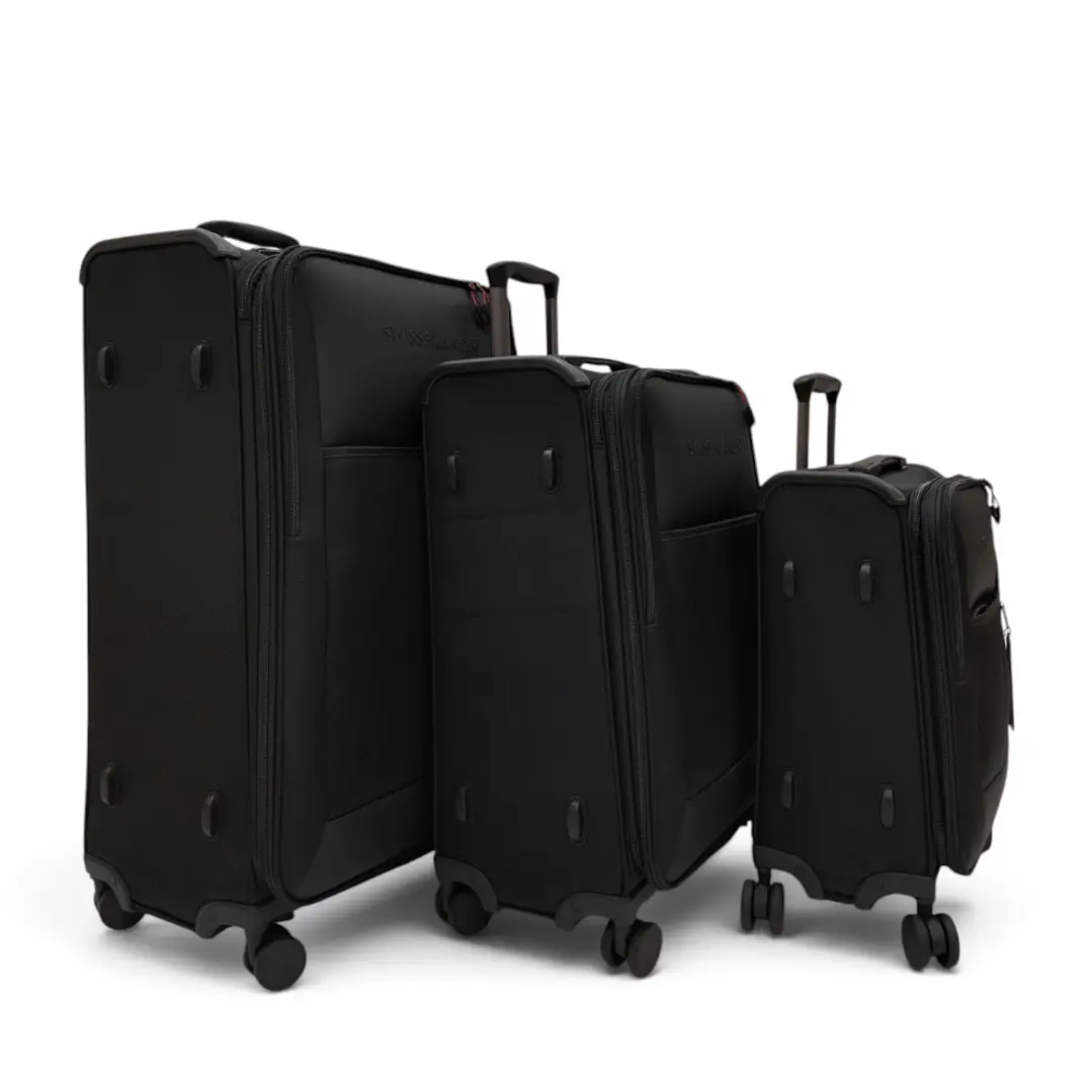 Set De 3 Maletas Swissbrand Aura-Negro 4