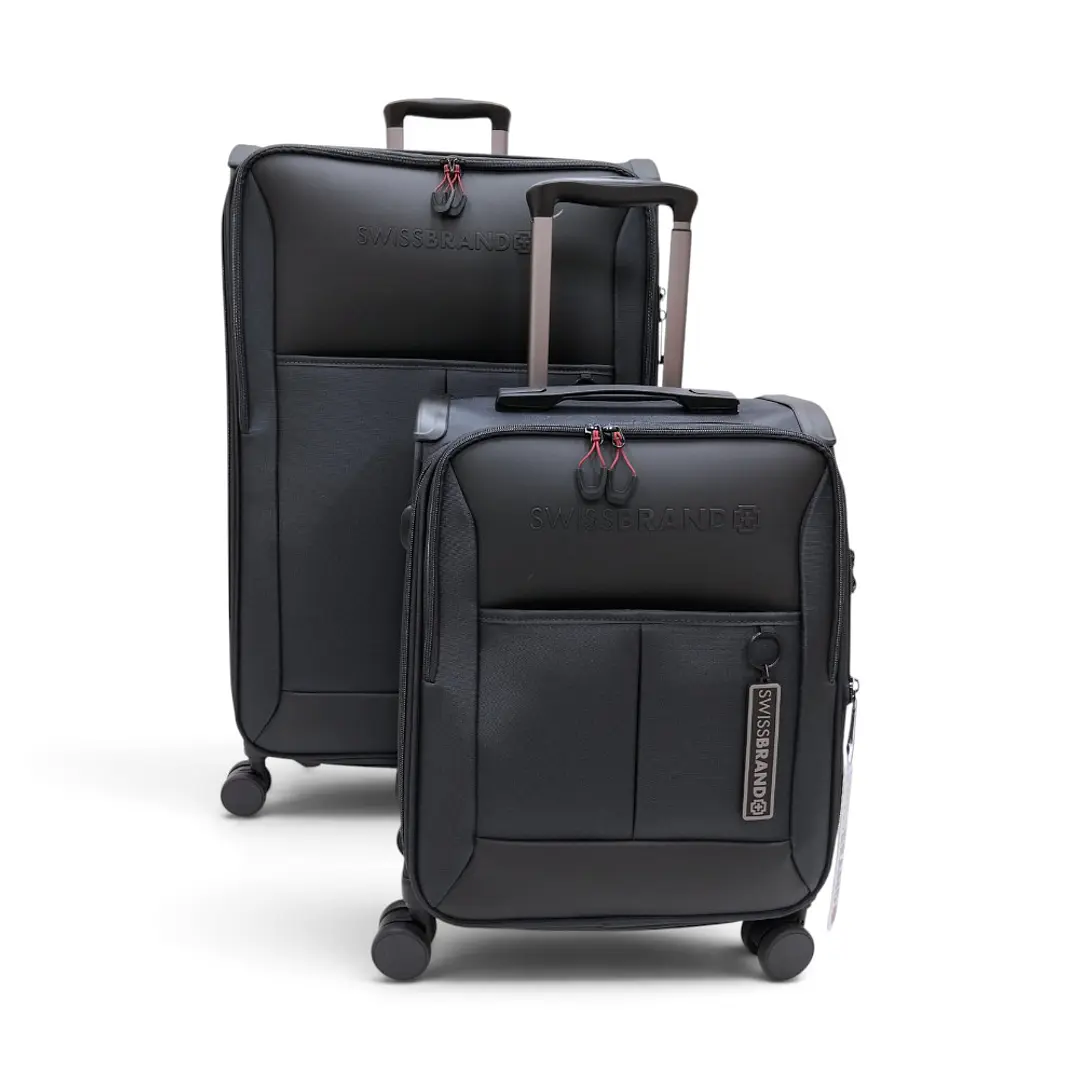 Set De 2 Maletas Swissbrand Aura-Gris Oscuro 1