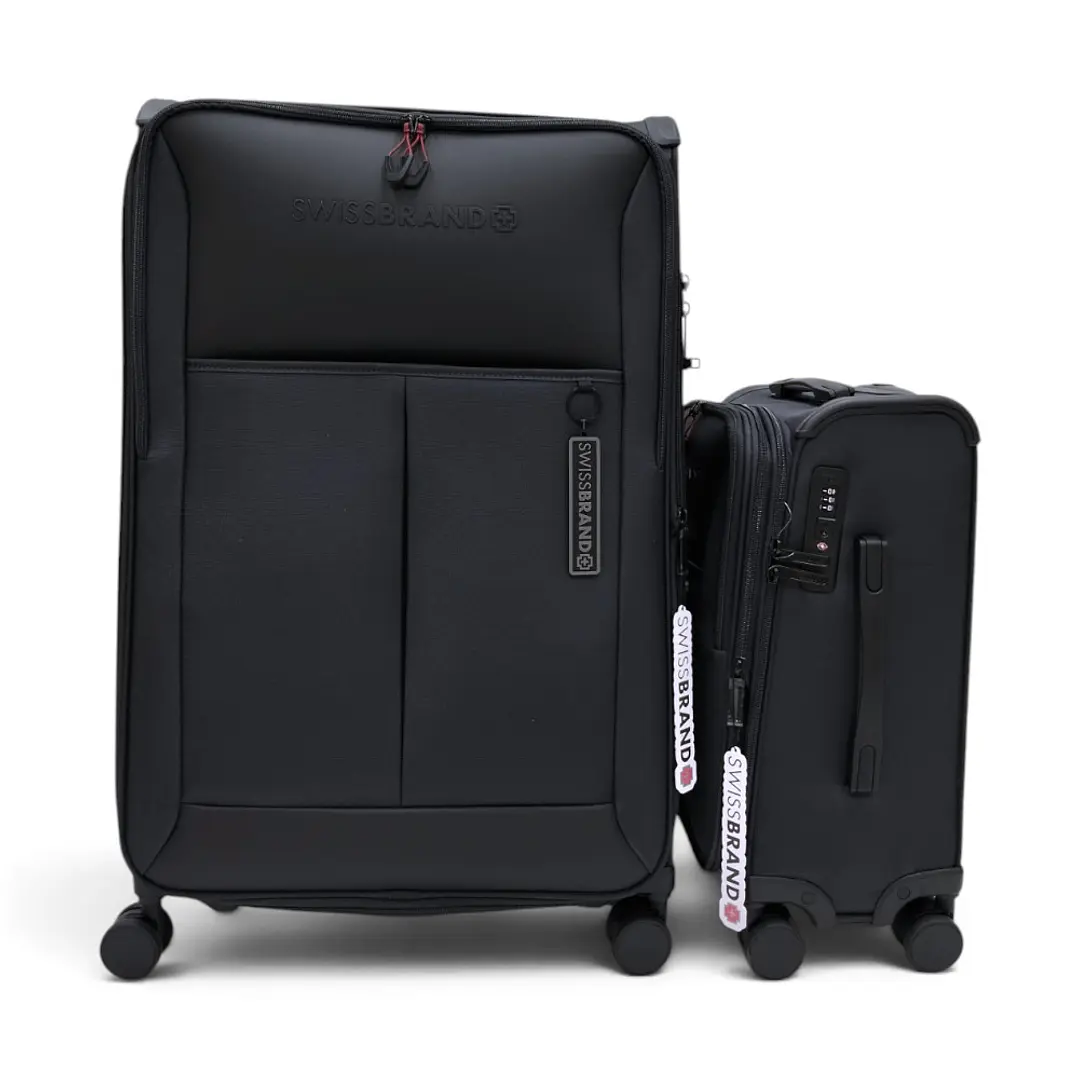 Set De 2 Maletas Swissbrand Aura-Gris Oscuro 2