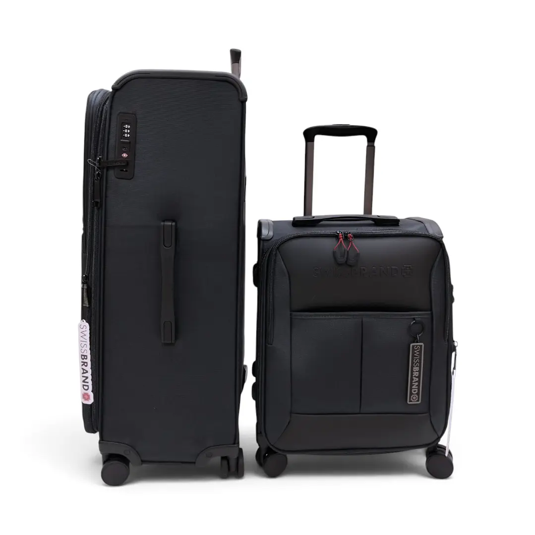 Set De 2 Maletas Swissbrand Aura-Gris Oscuro 3