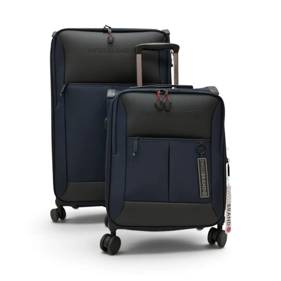 Set De 2 Maletas Swissbrand Aura-Azul 1