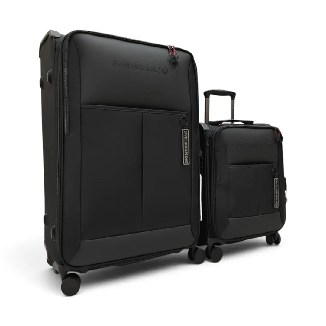 Set De 2 Maletas Swissbrand Aura-Negro 2