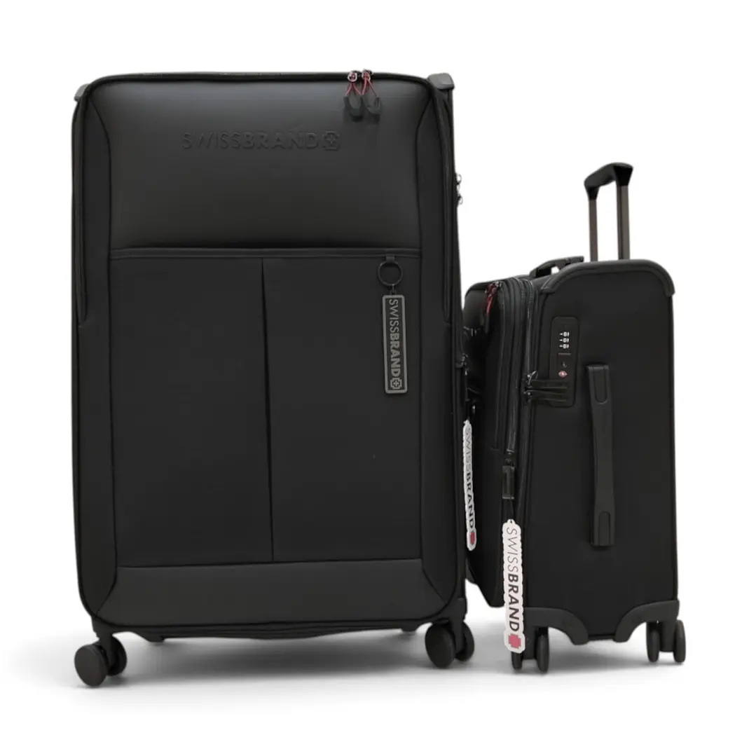 Set De 2 Maletas Swissbrand Aura-Negro 3