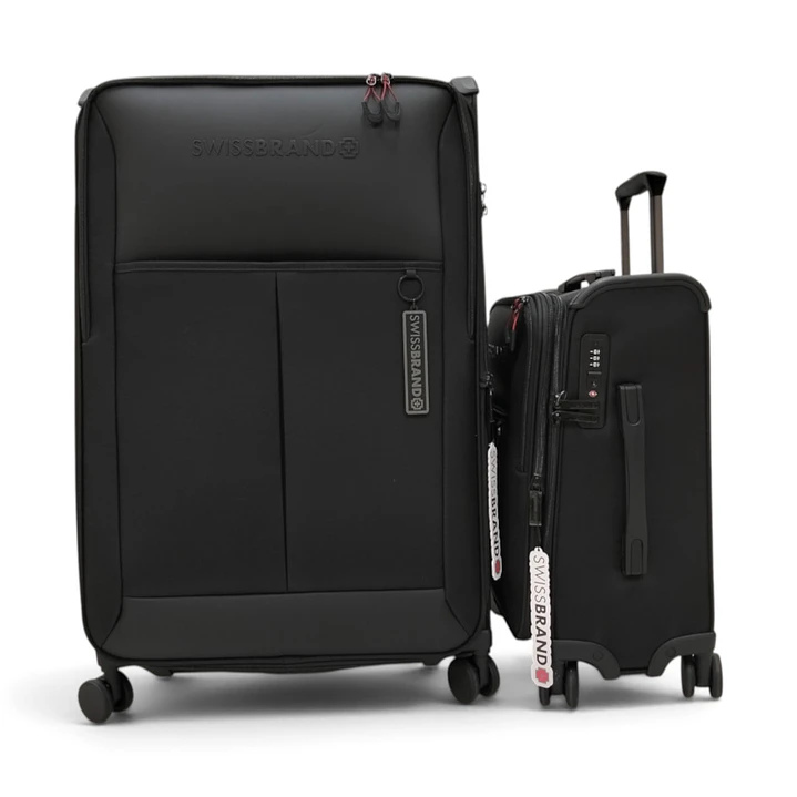 Set De 2 Maletas Swissbrand Aura-Negro 3