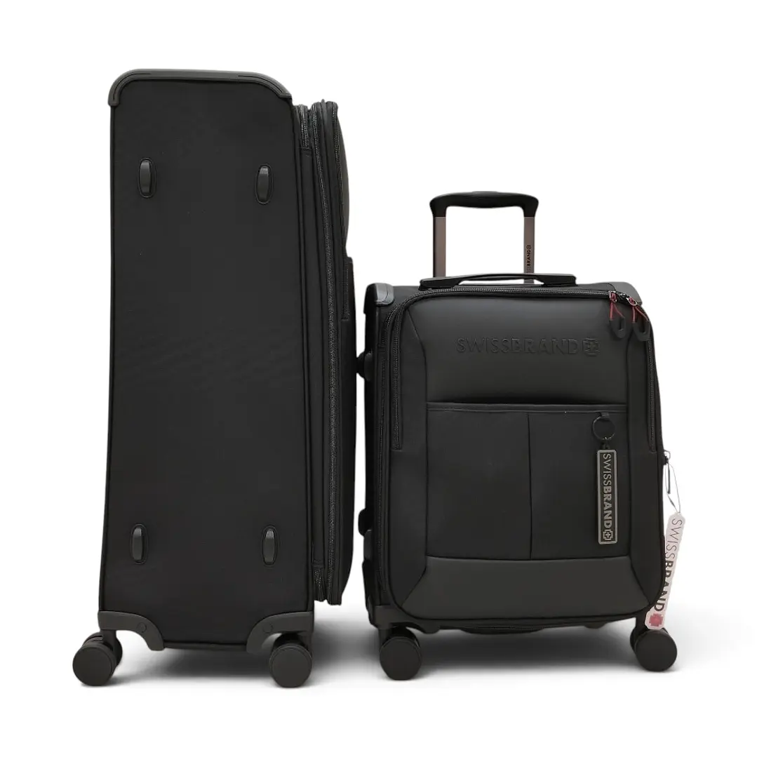 Set De 2 Maletas Swissbrand Aura-Negro 4