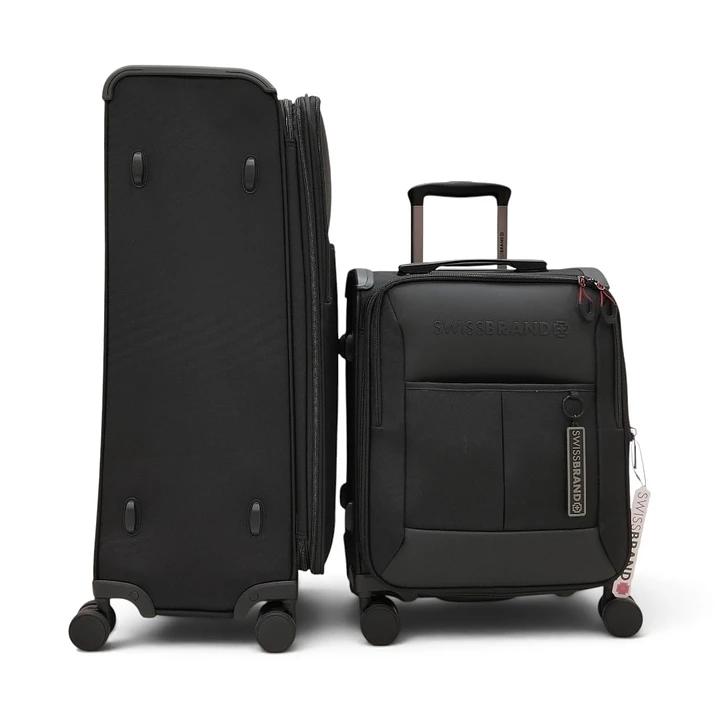 Set De 2 Maletas Swissbrand Aura-Negro 4