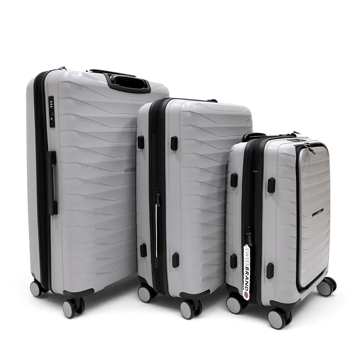 Set De 3 Maletas Swissbrand Askar 2.0-Gris Claro 4