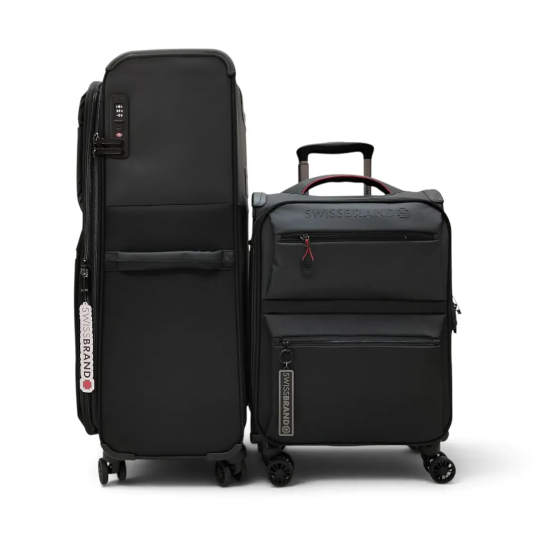 Set De 2 Maletas Swissbrand Vela-Negro 4