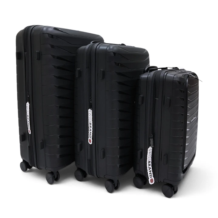 Set De 3 Maletas Swissbrand Askar 2.0-Negro 4